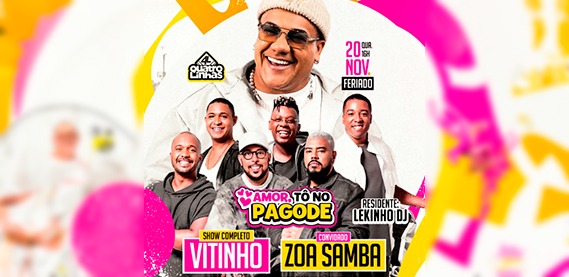 Amor, Tô no Pagode – Clube 4 Linhas